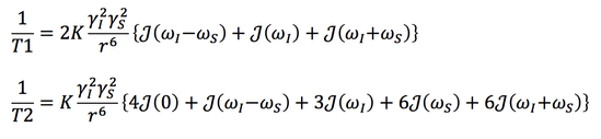 Solomon-Bloembergen-Morgan equations