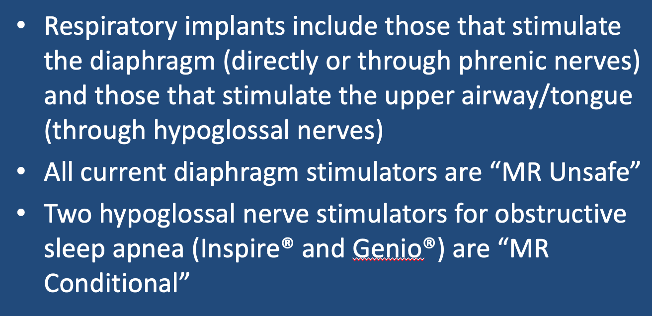 MR Safety: Respiratory Stimulators - Questions and Answers ​in MRI