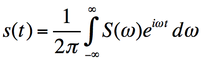 inverse Fourier transform equation