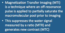 Magnetization Transfer Imaging