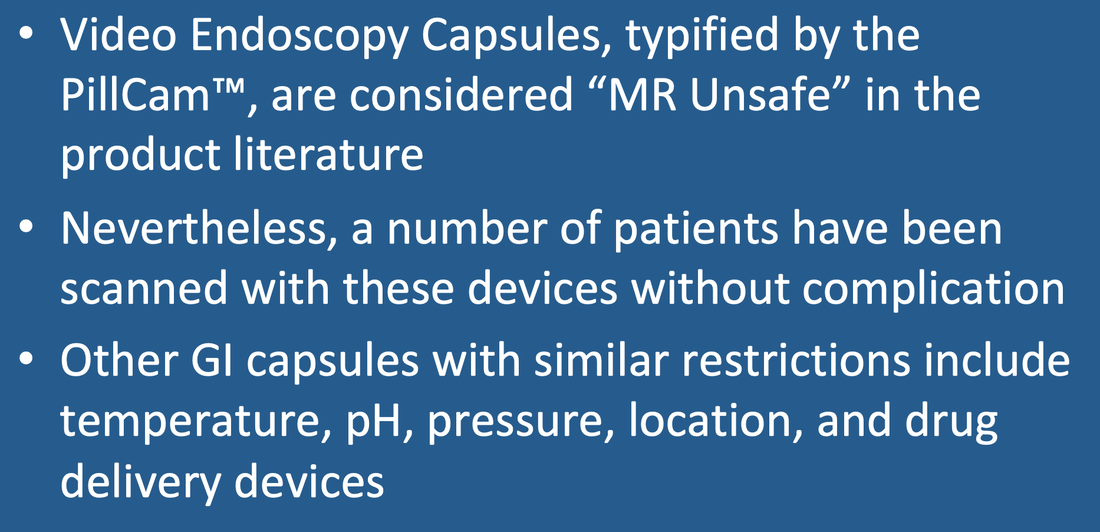 video capsule endoscopy pillcam MR safety